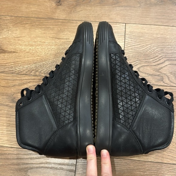 Ecco Women’s Soft 7 High-Top Sneakers Black Size 38/US size 7-7.5 - Picture 6 of 8